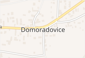 Domoradovice v obci Hradec nad Moravicí - mapa části obce