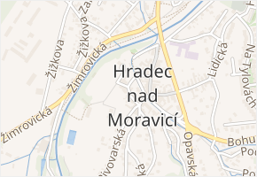 Gudrichova v obci Hradec nad Moravicí - mapa ulice