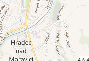 Na Cihelně v obci Hradec nad Moravicí - mapa ulice