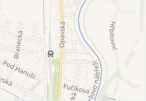 Palackého v obci Hradec nad Moravicí - mapa ulice