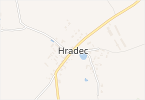 Hradec v obci Hradec - mapa části obce