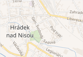 Gen. Svobody v obci Hrádek nad Nisou - mapa ulice