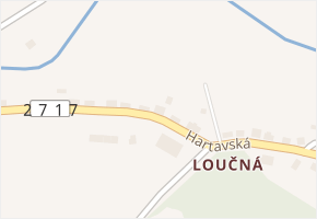 Hartavská v obci Hrádek nad Nisou - mapa ulice