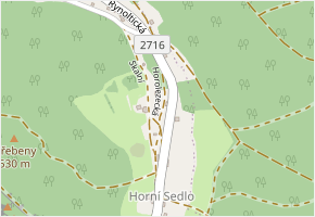 Horolezecká v obci Hrádek nad Nisou - mapa ulice