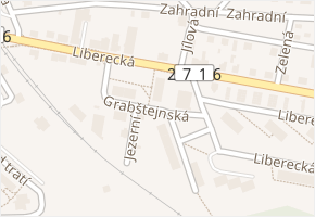 Jezerní v obci Hrádek nad Nisou - mapa ulice