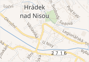 Krátká v obci Hrádek nad Nisou - mapa ulice