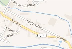 Legionářská v obci Hrádek nad Nisou - mapa ulice