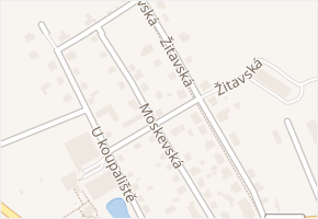 Moskevská v obci Hrádek nad Nisou - mapa ulice