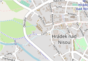Okružní v obci Hrádek nad Nisou - mapa ulice