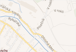 Písečná v obci Hrádek nad Nisou - mapa ulice