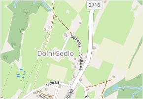 Sedlácká v obci Hrádek nad Nisou - mapa ulice