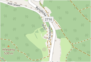 Skalní v obci Hrádek nad Nisou - mapa ulice