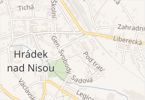 Sokolská v obci Hrádek nad Nisou - mapa ulice