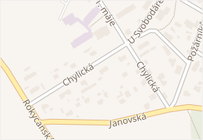 Chylická v obci Hrádek - mapa ulice