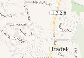Družstevní v obci Hrádek - mapa ulice