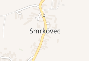 Smrkovec v obci Hradešice - mapa části obce