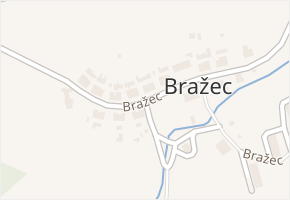 Bražec v obci Hradiště - mapa ulice