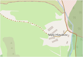 Malý Hlavákov v obci Hradiště - mapa ulice