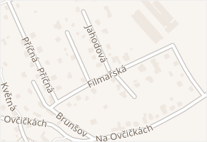 Brunšov v obci Hradištko - mapa ulice