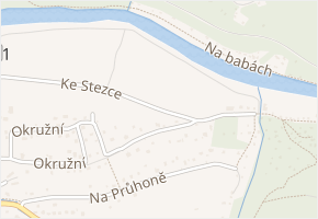 Ke Stezce v obci Hradištko - mapa ulice