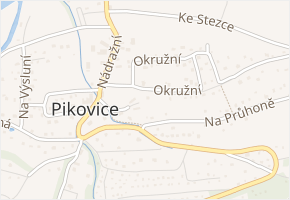Na Skalkách v obci Hradištko - mapa ulice