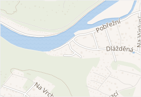 Pod Habernou v obci Hradištko - mapa ulice