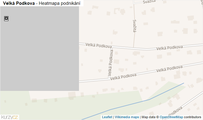 Mapa Velká Podkova - Firmy v ulici.