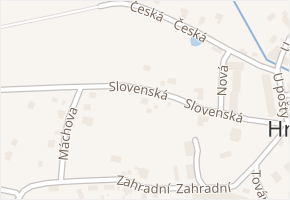 Slovenská v obci Hranice - mapa ulice