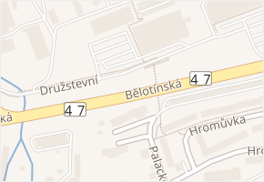 Bělotínská v obci Hranice - mapa ulice