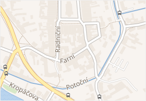 Farní v obci Hranice - mapa ulice