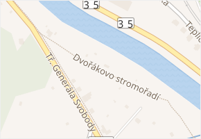Fuskova promenáda v obci Hranice - mapa ulice