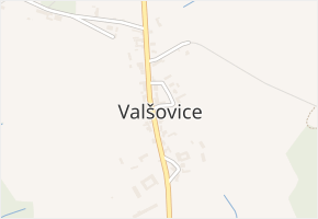 Hranice VI-Valšovice v obci Hranice - mapa části obce