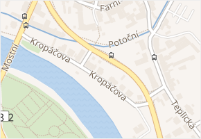 Kropáčova v obci Hranice - mapa ulice
