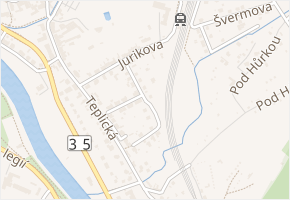 Olbrachtova v obci Hranice - mapa ulice