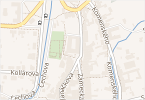 Pernštejnské náměstí v obci Hranice - mapa ulice