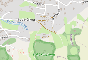 Pod Kobylankou v obci Hranice - mapa ulice