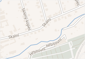 Skalní v obci Hranice - mapa ulice