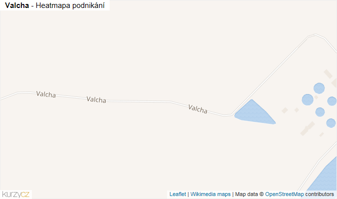 Mapa Valcha - Firmy v ulici.