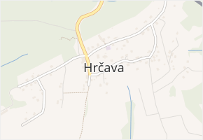 Hrčava v obci Hrčava - mapa části obce