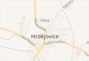 Hlubocká v obci Hrdějovice - mapa ulice