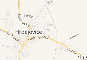 Sadová v obci Hrdějovice - mapa ulice
