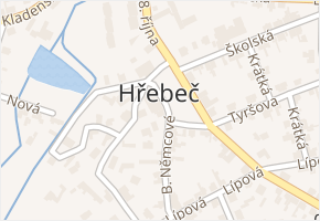 nám. Draha v obci Hřebeč - mapa ulice