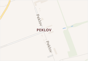 Peklov v obci Hřebeč - mapa ulice