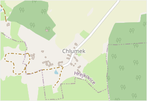 Chlumek v obci Hrejkovice - mapa části obce