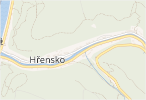 Hřensko v obci Hřensko - mapa části obce