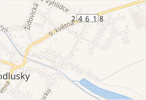 Na Výsluní v obci Hrobce - mapa ulice