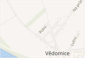 Polní v obci Hrobce - mapa ulice