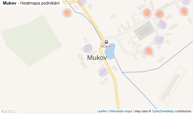 Mapa Mukov - Firmy v části obce.