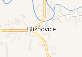 Blížňovice v obci Hrochův Týnec - mapa části obce