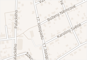 17. listopadu v obci Hronov - mapa ulice